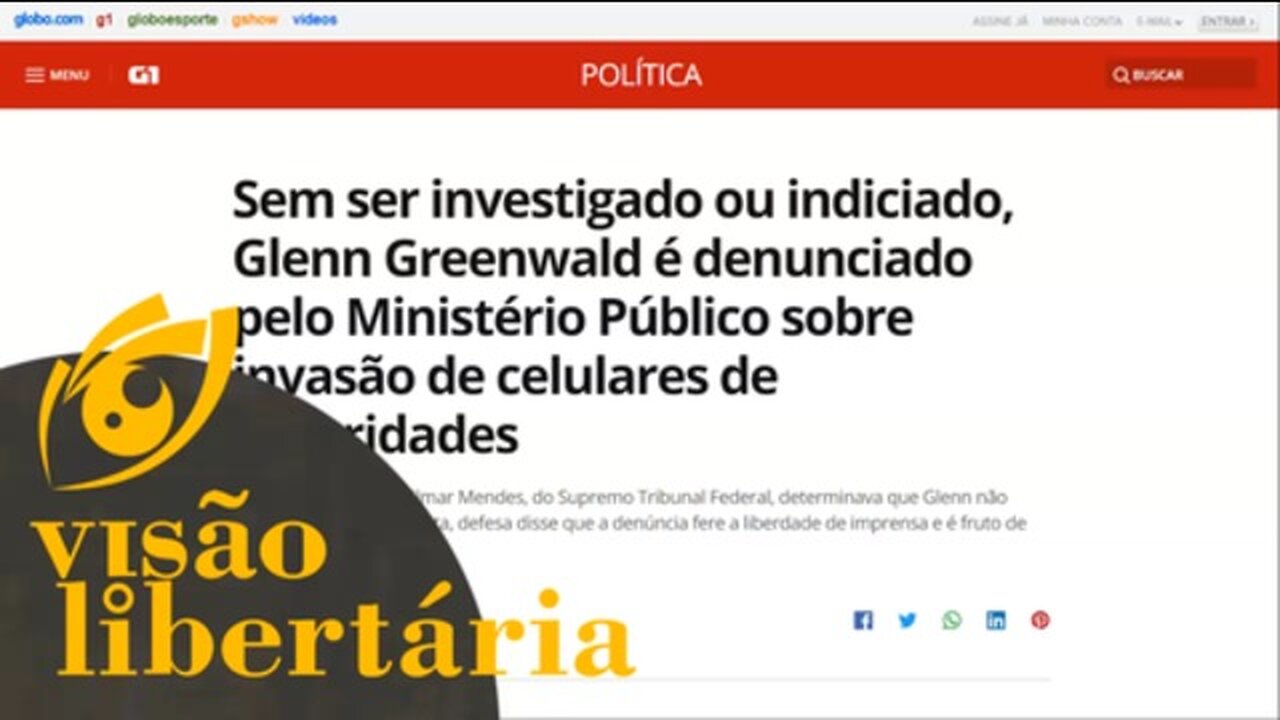 Glenn Greenwald é denunciado pelo MPF | Visão Libertária - 22/01/20 | ANCAPSU