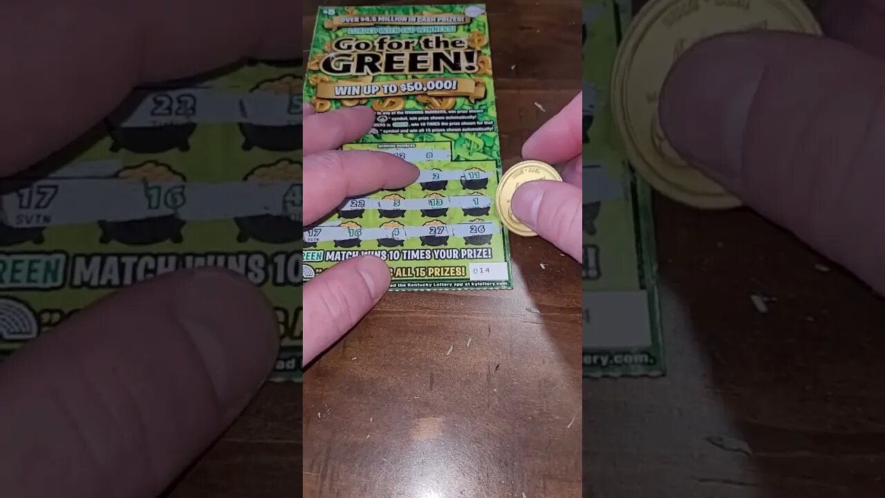 Go For The Green Scratch Off Lottery Tickets!