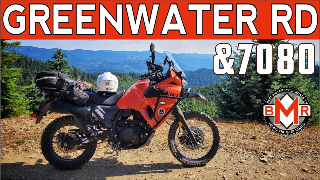 Kawasaki KLR 650 Dual Sport Ride Up Greenwater Road in WA on my KLR650