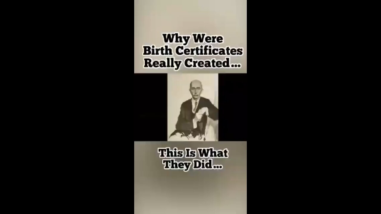 Why do we have birth certificates?