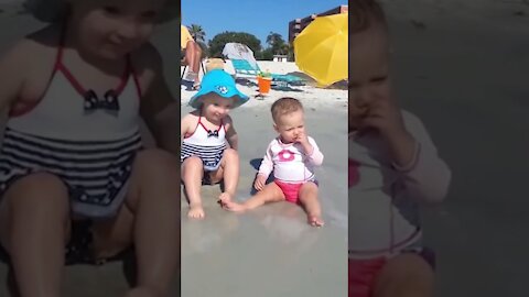 Funny Baby Videos playing # Short