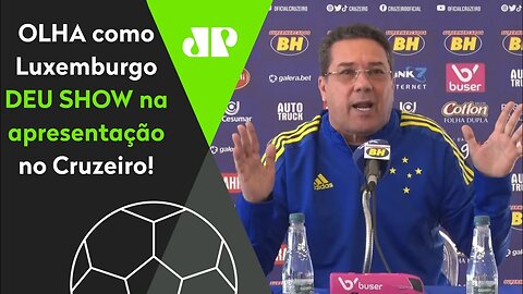 "TEM QUE TIRAR da POR#@ do GOL!" Luxemburgo DÁ SHOW em apresentação no Cruzeiro!