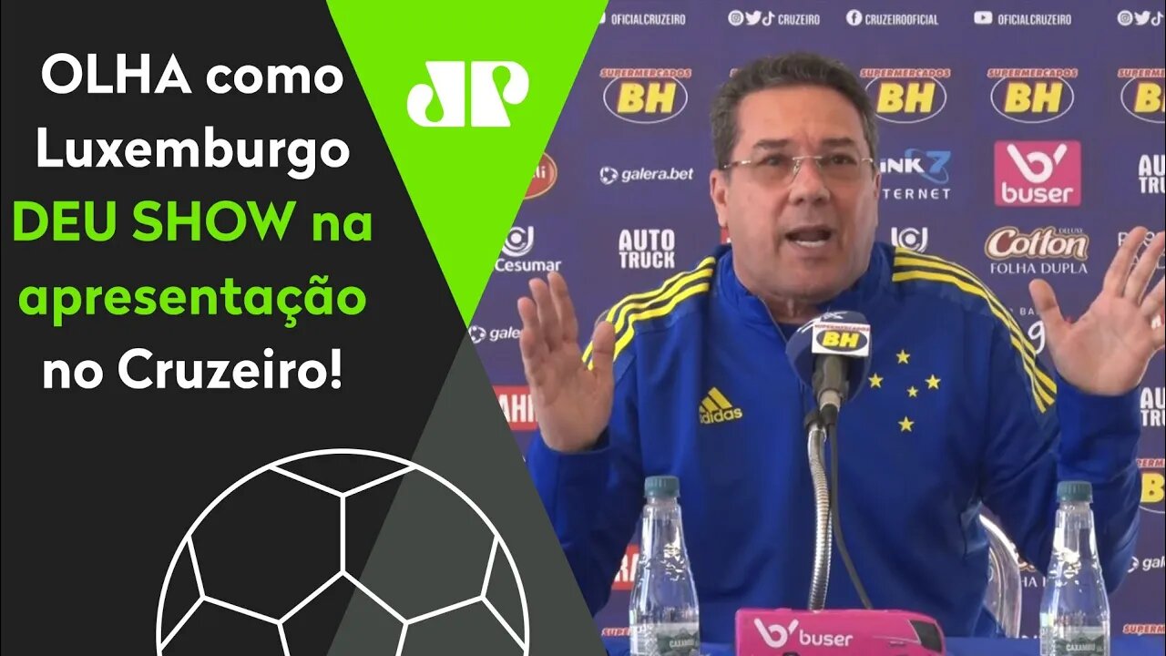 "TEM QUE TIRAR da POR#@ do GOL!" Luxemburgo DÁ SHOW em apresentação no Cruzeiro!