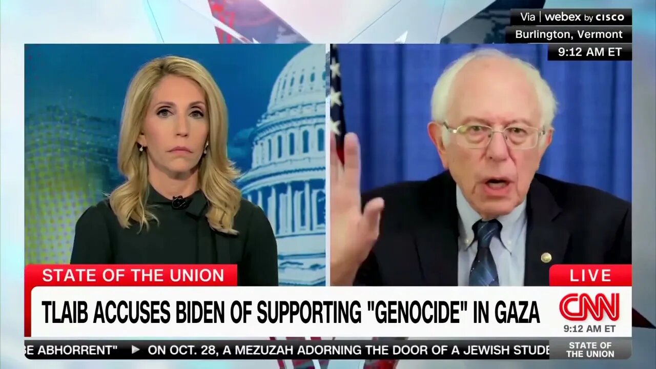 Socialist Bernie Sanders On Rashida Tlaib's Call For Genocide Against Israel: "Very Complex Issue"