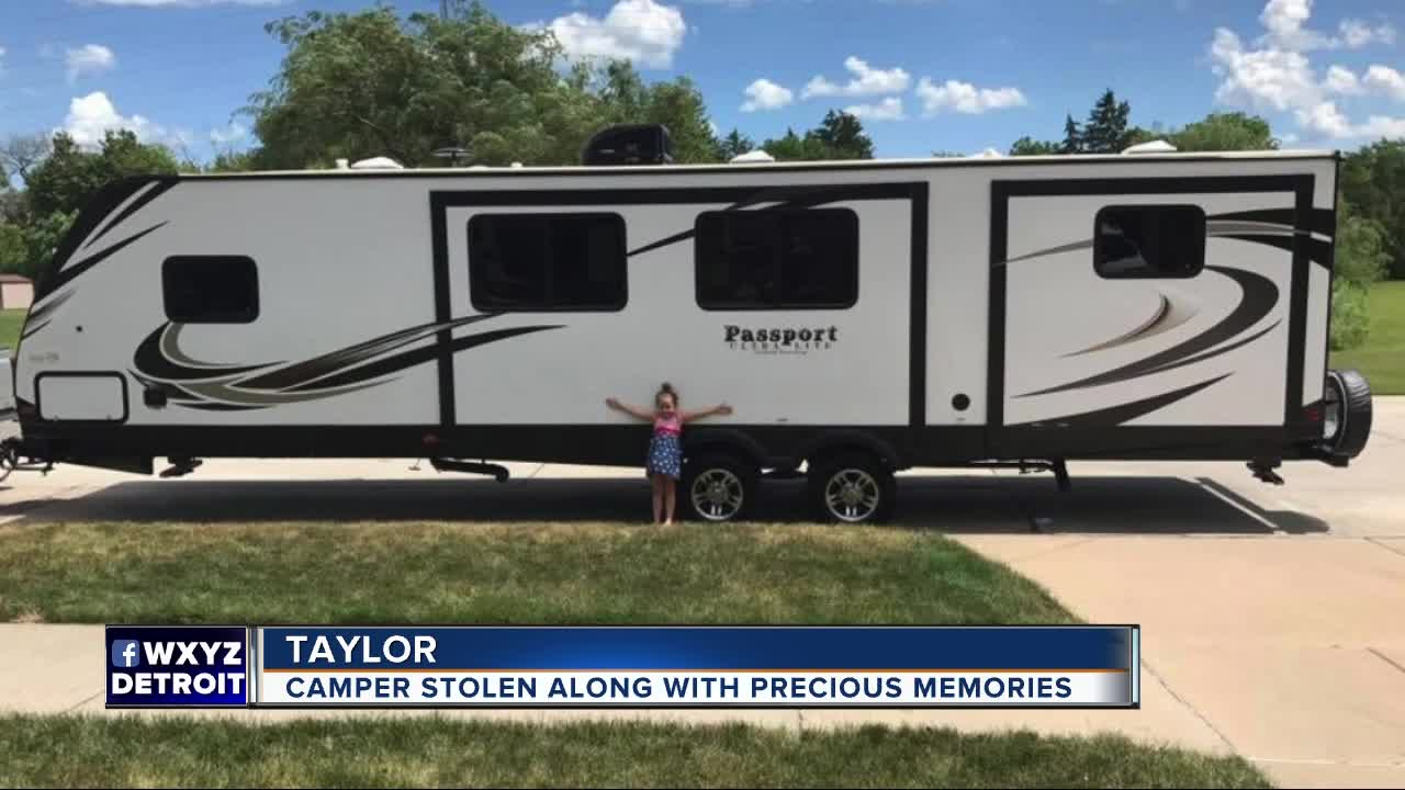 Camper stolen along with precious memories