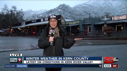 Snow in Kernville