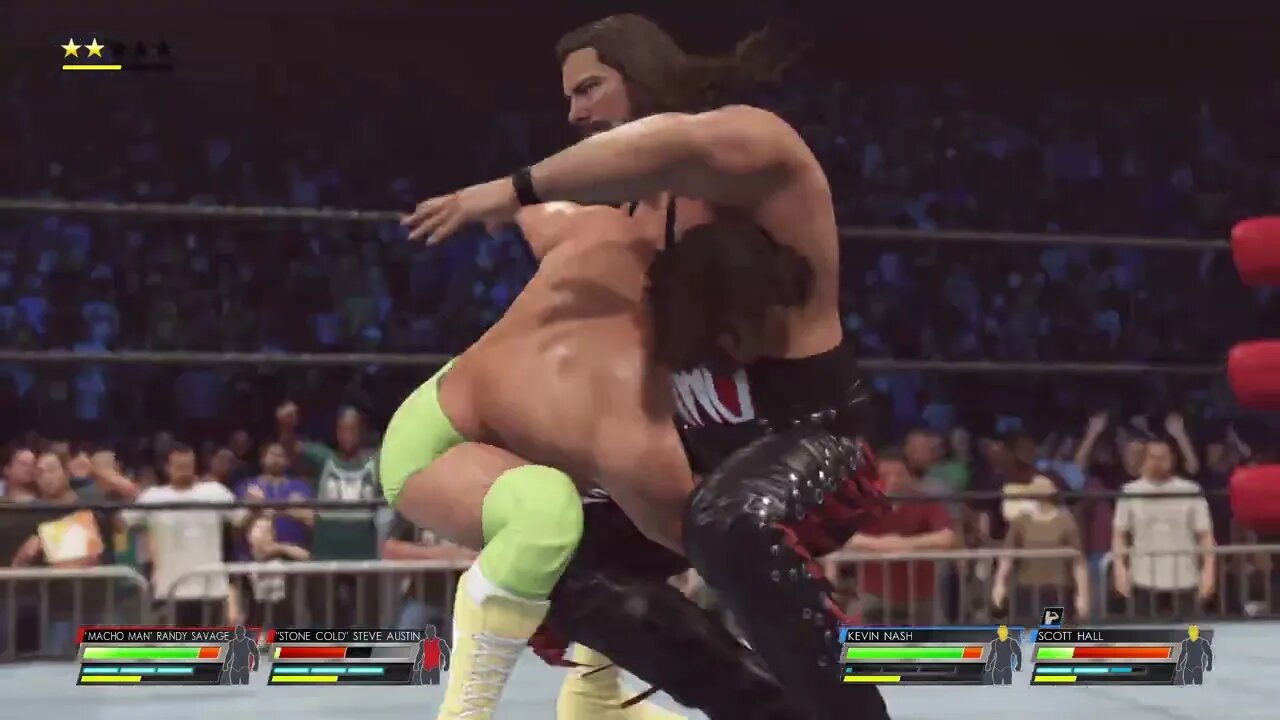 USAviator (Stone Cold and Macho Man) vs Certifed (Scott Hall and Kevin Nash) Losers Round 1 Match 1