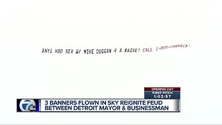 Duggan foe Carmack flies banners of Detroit Tigers Opening Day criticizing mayor