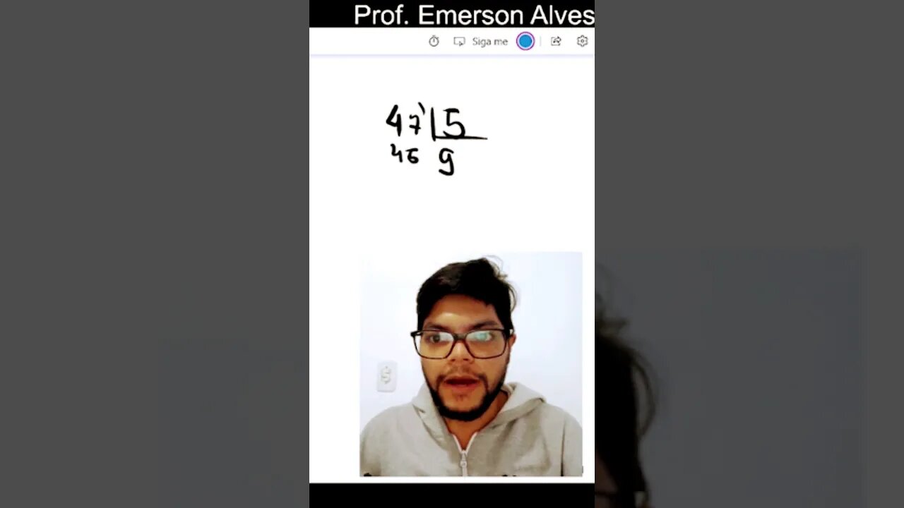 como dividir 47 por 5 #matemática #enem #divisão #shorts #short #concuros concuros