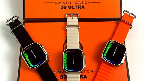 S9 Ultra 3 in 1 SmartWatch New 2023 Unbox 49MM Series 9 Waterproof Bluetooth Call Wireless Charge