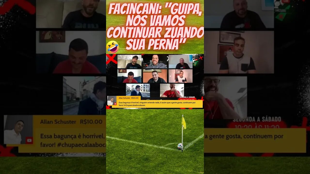 Facincani zuando Gui Pallesi #shorts #shortsvideo #shortsviral #short #futebol #resenhaesportiva