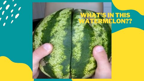 Unbelievable what's inside this watermelon