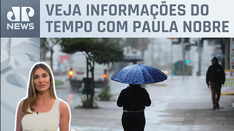 Mudança no tempo traz chuva e diminuição do calor | Previsão do Tempo