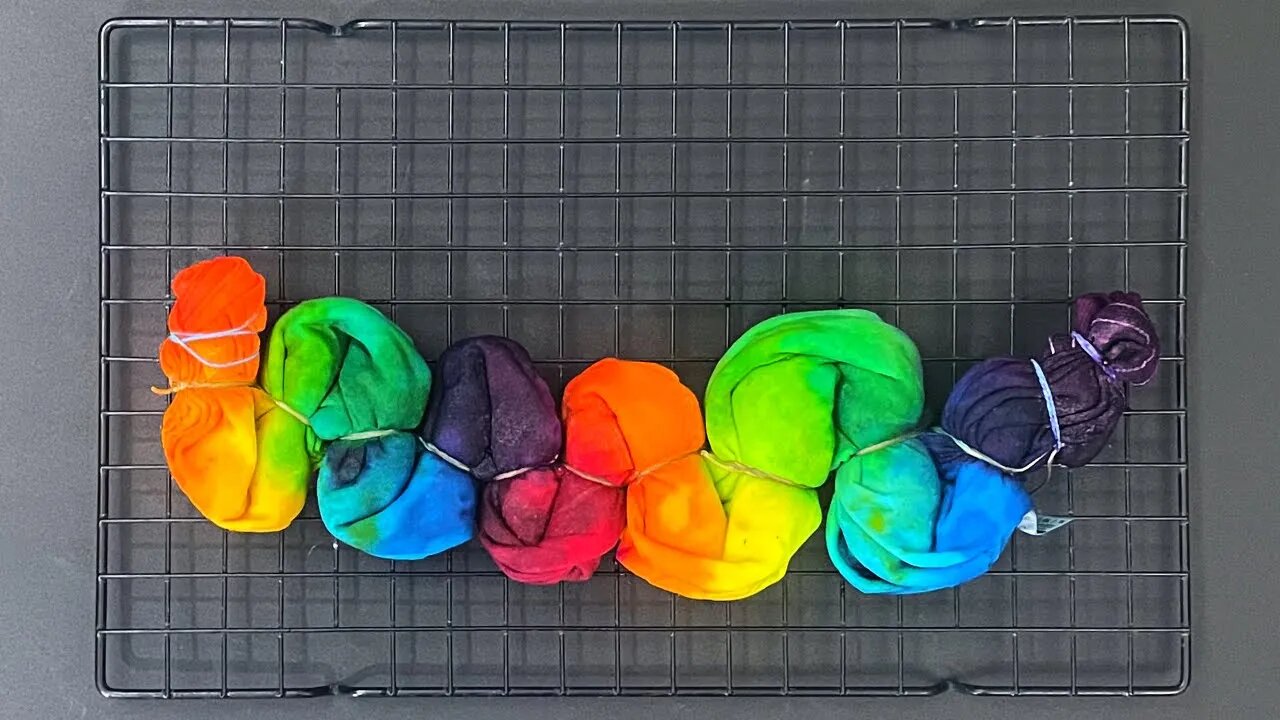 How to Tie Dye : Rainbow Mermaid Scales Ice Dye T Shirt