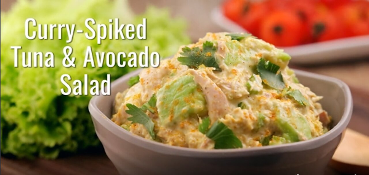 Lose Weight By eat Curry Spiked Tuna and Avocado Salad( KETO DIET)