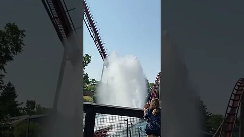 Splashdown! #rollercoaster #kingsisland #trending #viral #themepark