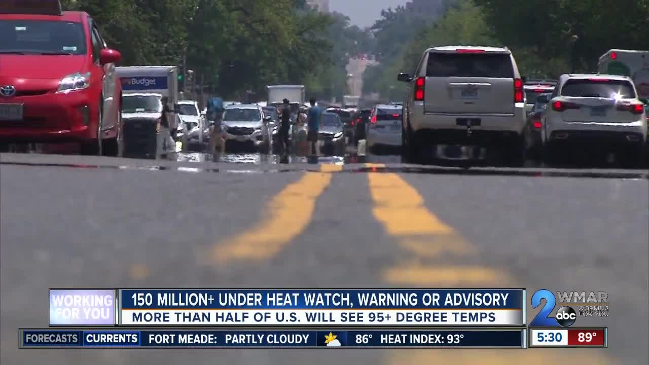 150 million under heat watch, warning or advisory