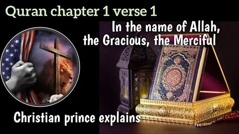 The first verse in quran - Christian prince explains