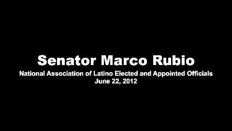 Senator Rubio Addresses NALEO 2012