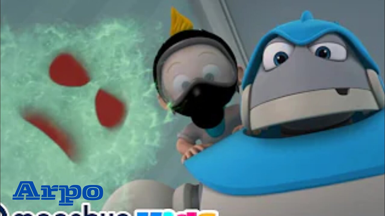 Arpo The Robot - Germ War | Moonbug Kids TV Shows - Full Episodes | Cartoons For Kids