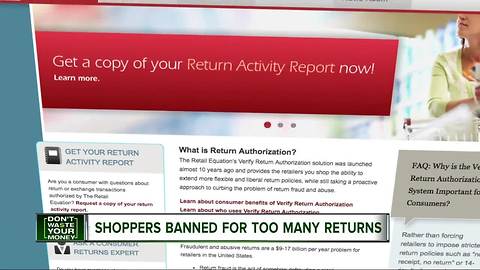 Shoppers getting banned for too many returns