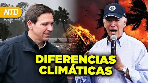 Biden y DeSantis contraponen opiniones sobre el clima