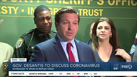 Gov. DeSantis is in Naples to give the states update on coronavirus