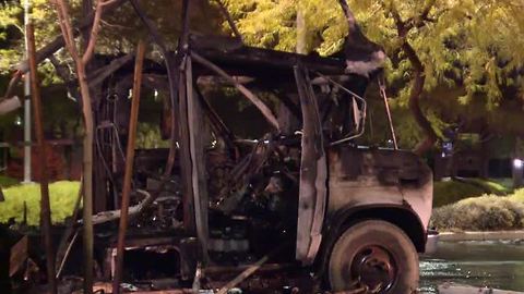 Man badly burned, hospitalized in Henderson motorhome fire