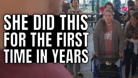 Woman WALKS For The First Time Without Assistance In Years!