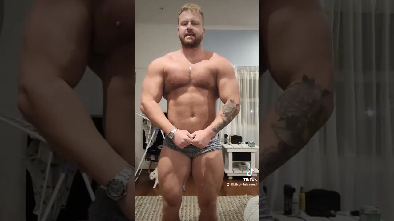 shred for classic look - 3 month hibernation starting now #bodybuilding #bitcoinbriceland #bitcoin