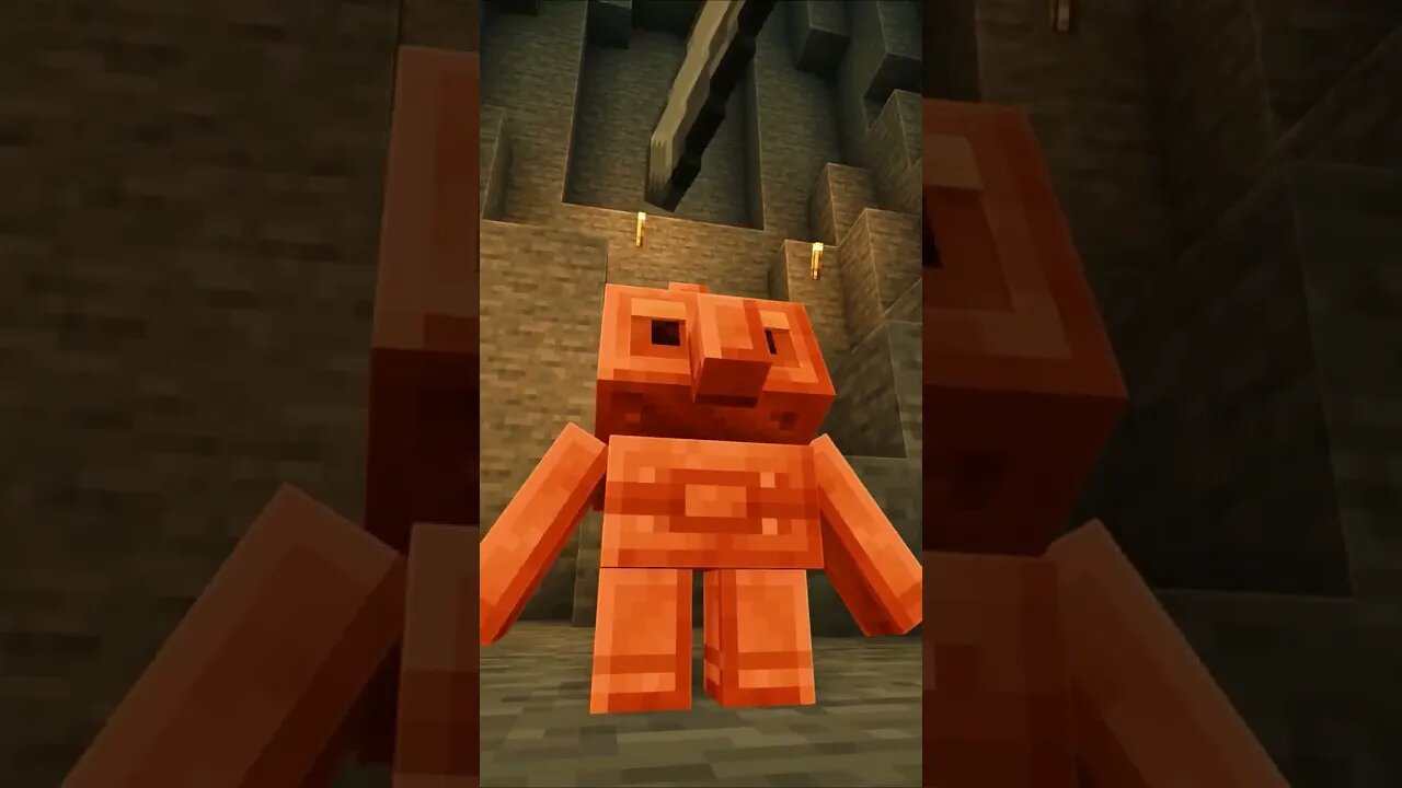 Minecraft BUT my Golem got revenge #shorts