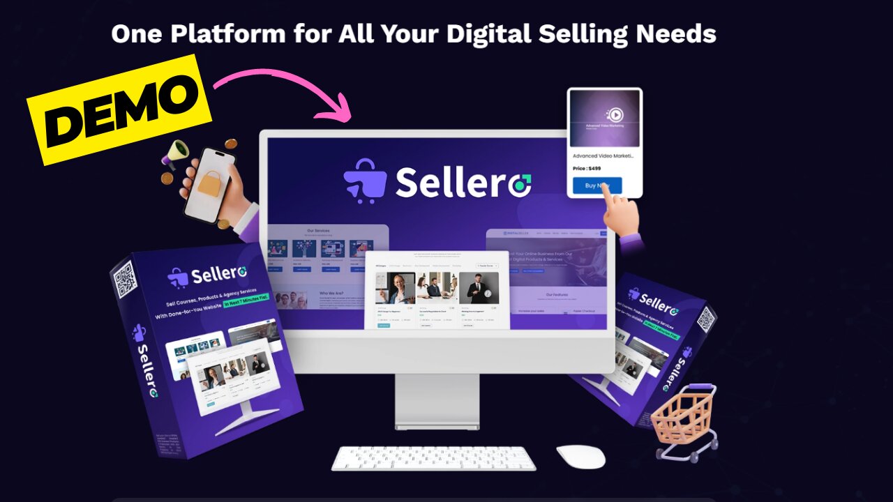 Sellero Demo - One Platform for All Your Digital Selling Needs