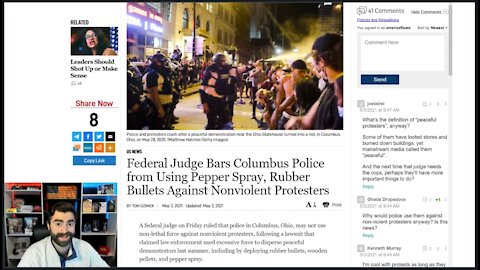 Lethal-Force Only? | Federal Judge BANS Police From Non-Lethal Force Against 'Peaceful Protesters'