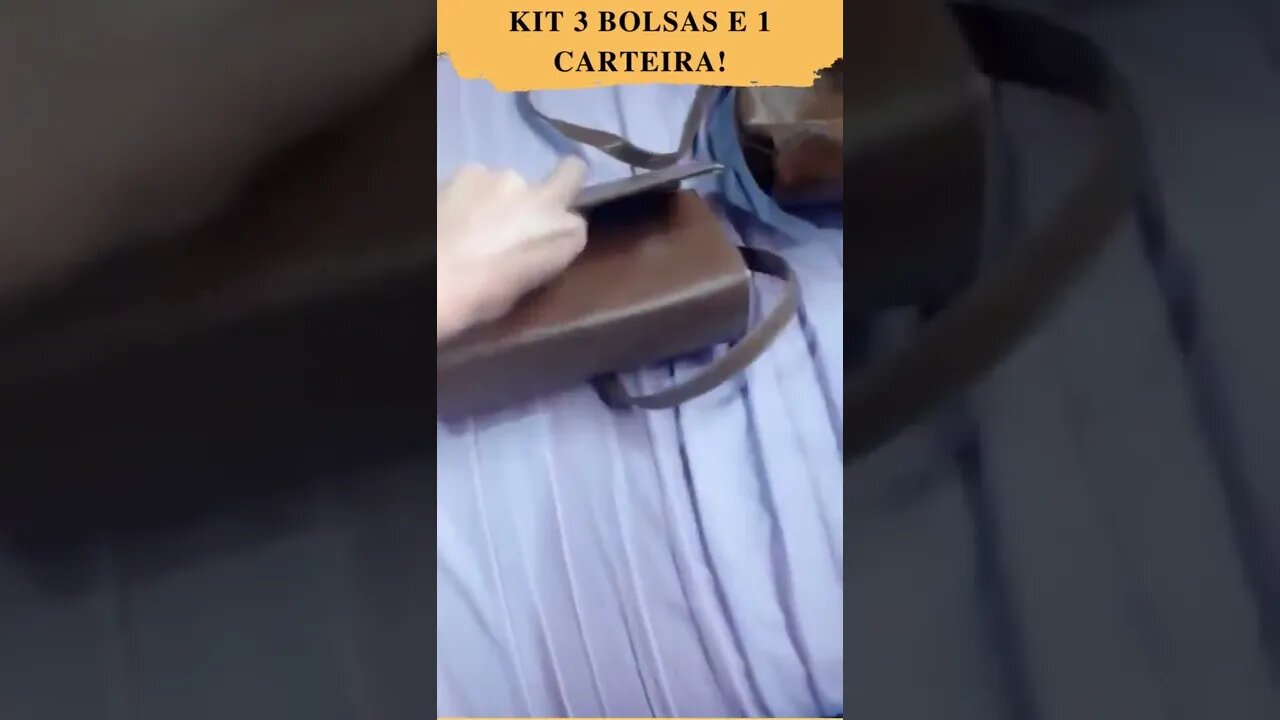 Oferta de lançamento kit 3 bolsas e 1 carteira! @ScanPlay