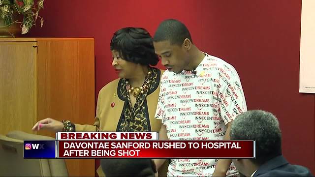 Davontae Sanford rushed to hospital after being shot