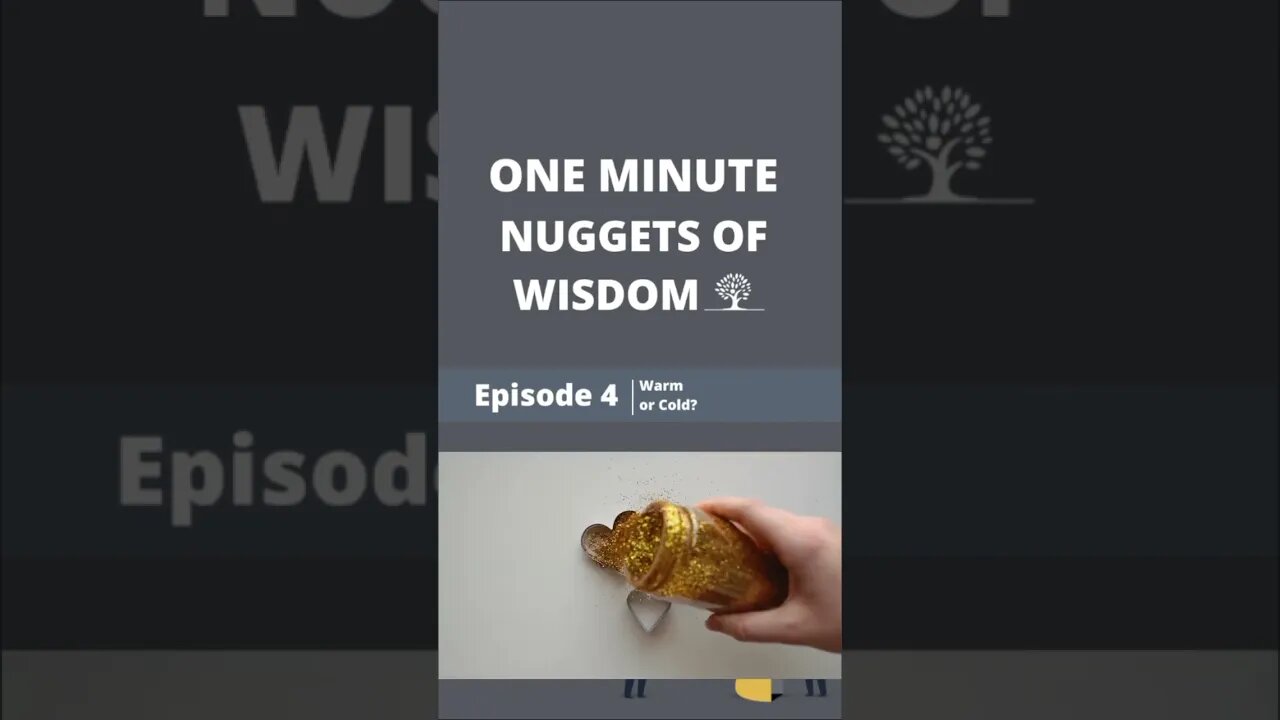 One Minute Nugget of Wisdom Episode 4 #short