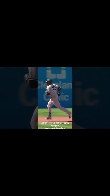 MLB@Cordero's 439 foot game tying HR Yankees @ Guardians #shorts #mlb23