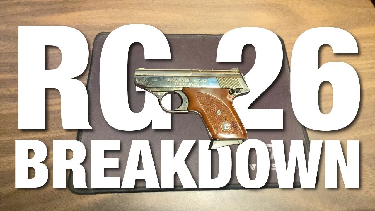 RG 26 Pistol Breakdown