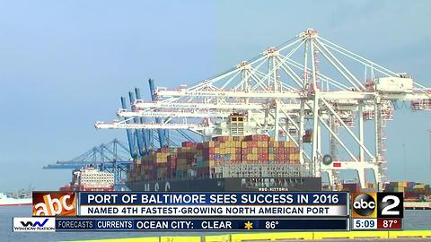 Port of Baltimore grows in 2016