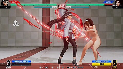 The King of Fighters XV nude mod SNK格斗游戏拳皇15神乐千鹤Chizuru 神楽 ちづるVS不知火舞 Mai Shiranui しらぬい まい 性感裸体皮肤