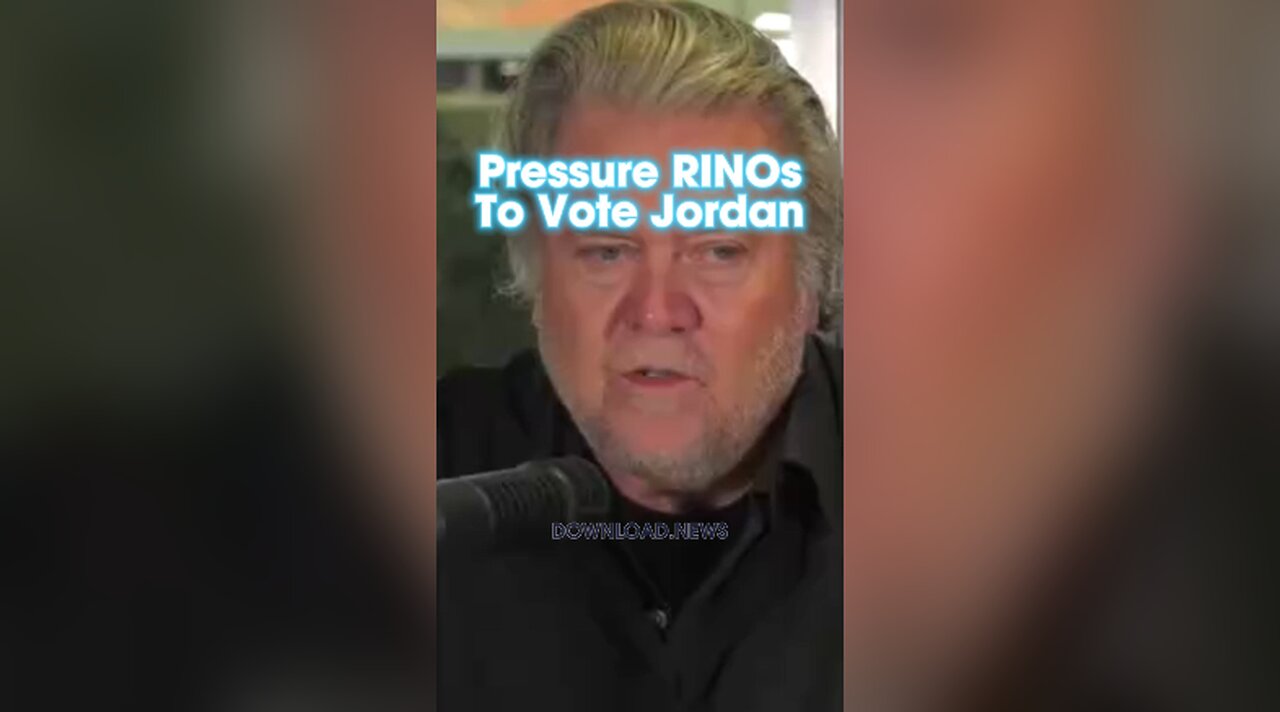 Steve Bannon: Your Pressure Campaign Against The RINOs is Working - 10/20/23