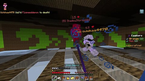 Eggwars Duo Cubecraft | Minecraft Noob red team tried to play tactically and got bozod