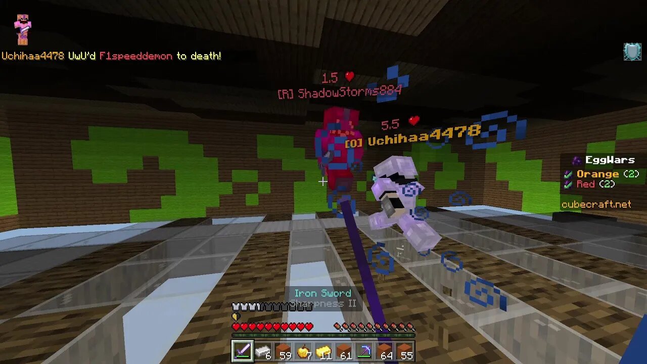 Eggwars Duo Cubecraft | Minecraft Noob red team tried to play tactically and got bozod