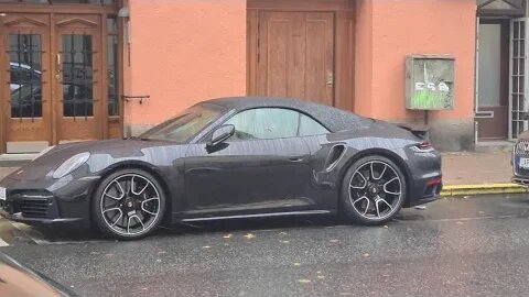 [8k] Porsche 992 Turbo S blacked out with black calipers and Exclusive Series wheels