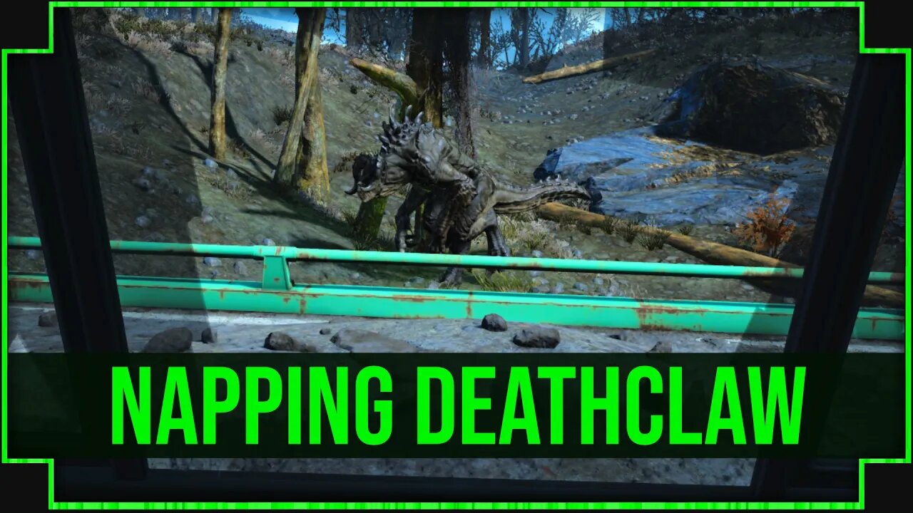 Napping Deathclaw in Fallout 4 - The Raiders Didn't Stand a Chance!