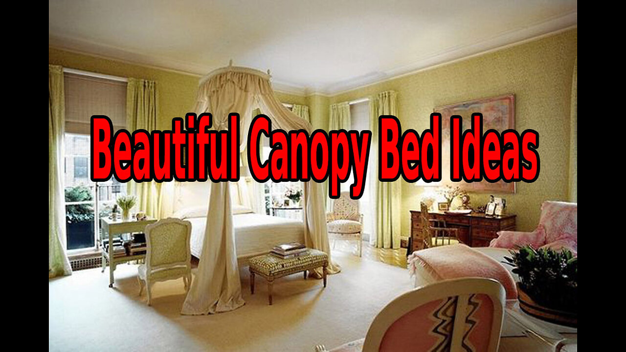 Canopy beds can add drama and grandeur to a bedroom.