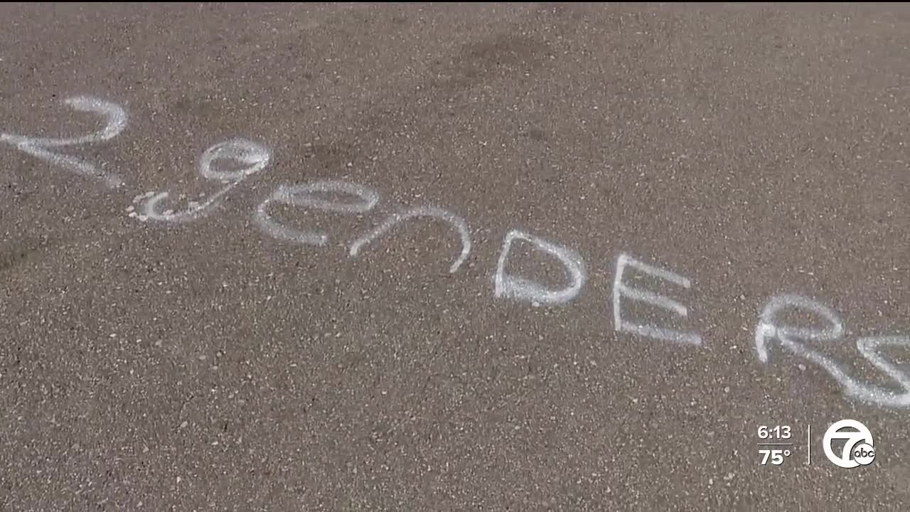 Vandals leave hate messages and symbols, mostly anti-LGBTQ+, in high school parking lot