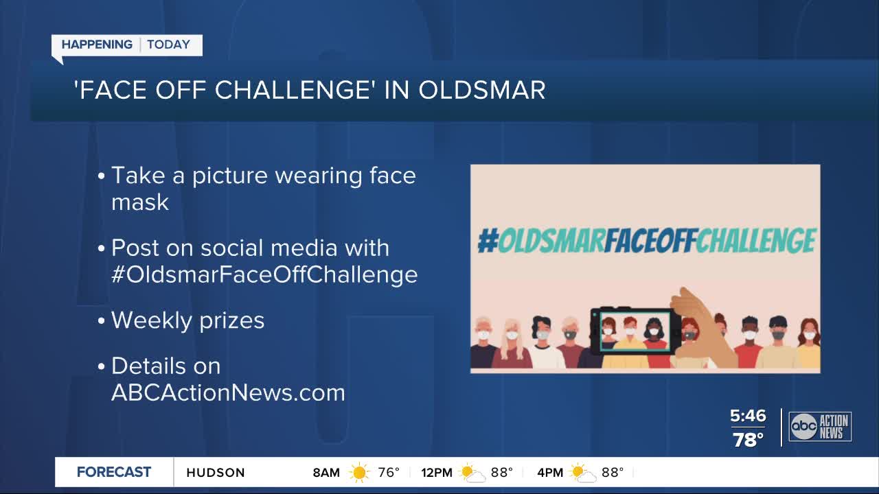 City of Oldsmar launches challenge to encourage proper mask-wearing