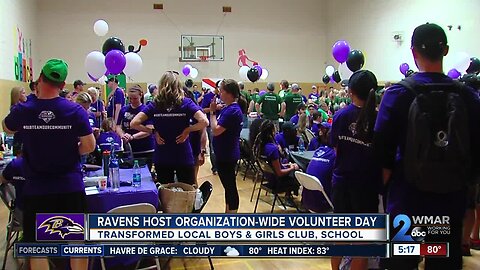 Ravens host organization-wide volunteer day