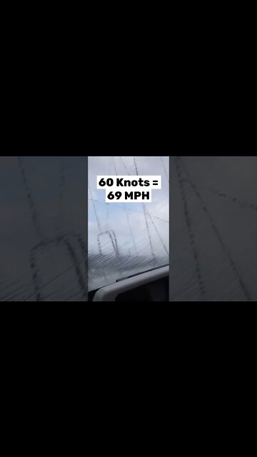 Sailing Through A 60 Knot Squall! #shorts